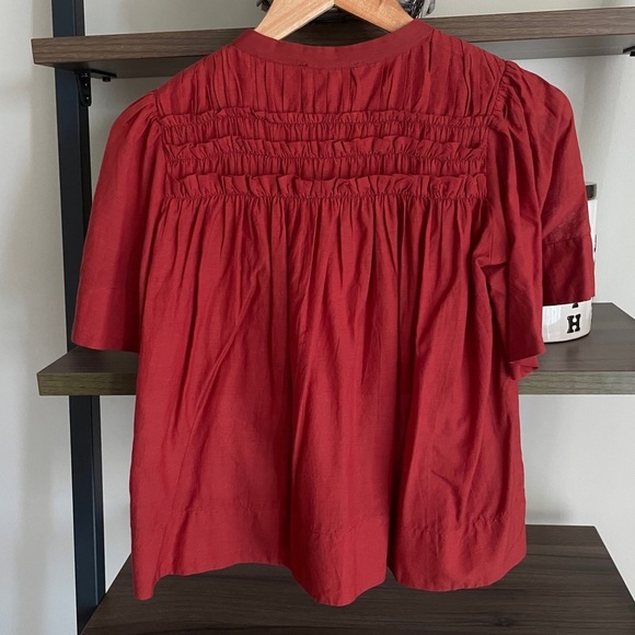 Sea New York Top Size XXS Smocked Ruffle - Picture 7 of 10